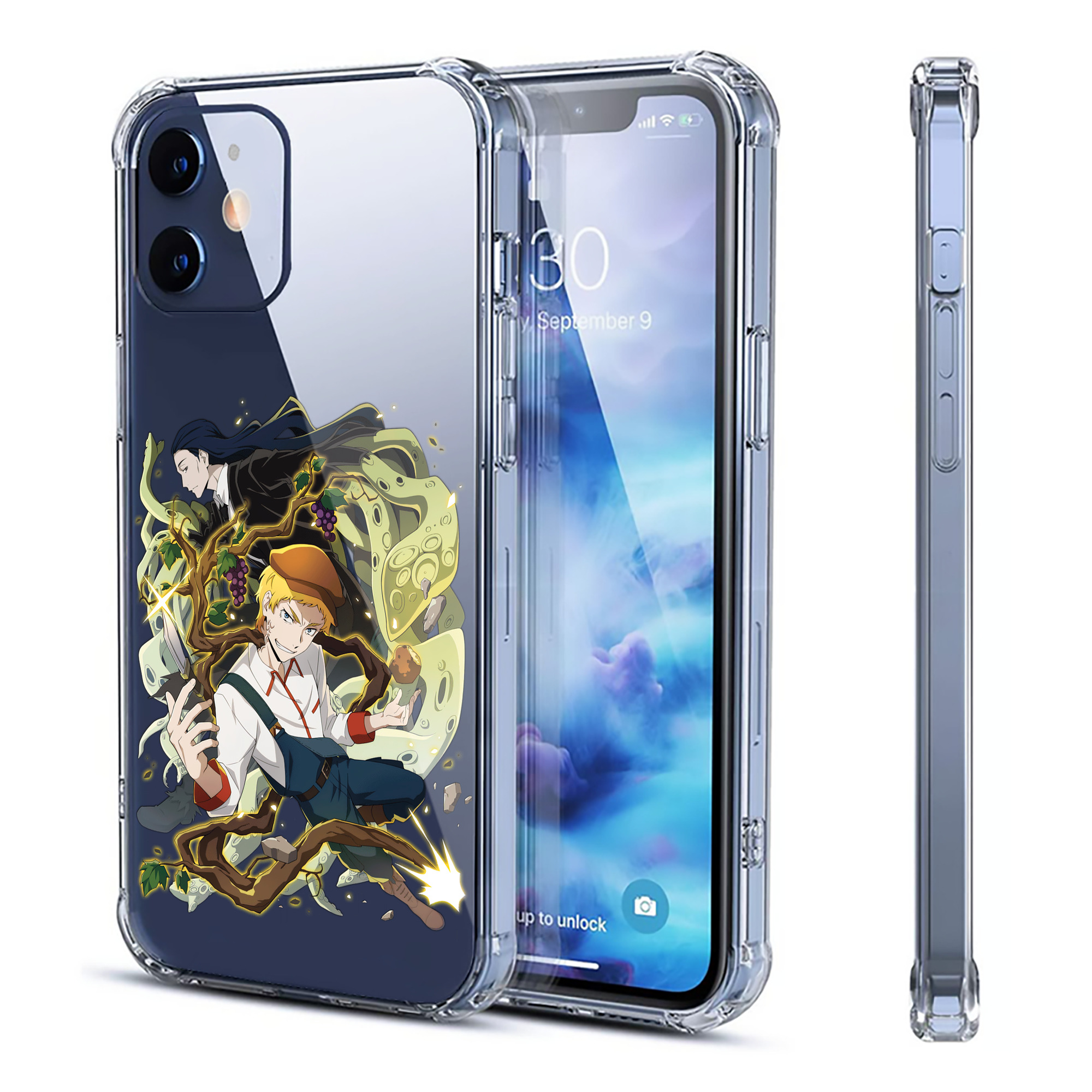 （画像用） 文豪ストレイドッグス Bungo Stray Dogs 【iPhone 12シリーズ対応】透明スマホケース（クリアソフトケース）
